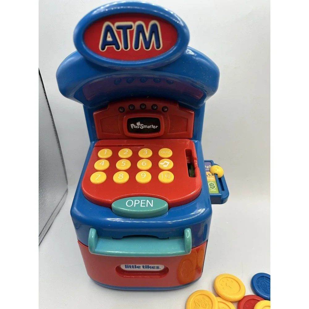 Little Tikes Play ATM Toy with Coins, Teaching Toy... Works!